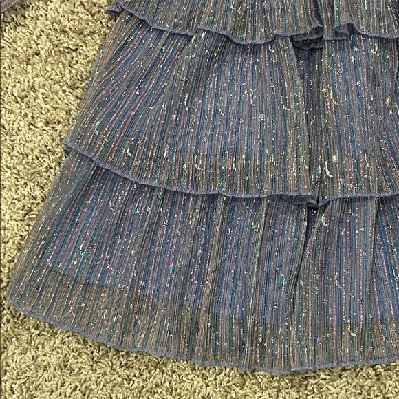 Speechless Blue and Iridescent Kids Dress - Picture 4 of 16
